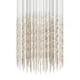 Sonneman Constellation Centaurus Cylinder 3 Light 48" Wide LED Abstract Chandelier Satin Brass