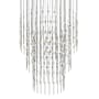 Sonneman Constellation Centaurus Pyramid 3 Light 48" Wide LED Abstract Chandelier Satin Nickel