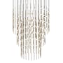 Sonneman Constellation Centaurus Pyramid 3 Light 48" Wide LED Abstract Chandelier Satin Brass