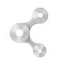 Sonneman Coral Surface 3 Light 13" Tall LED Wall Sconce Bright Satin Aluminum