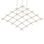 Sonneman Constellation Aquarius Medius 25 Light 122" Wide LED Chandelier Satin Brass