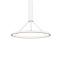 Sonneman Luna 38" Wide LED Ring Chandelier - 3000K Painted Brass
