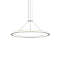 Sonneman Luna 38" Wide LED Ring Chandelier - 3000K Satin Black