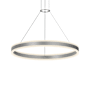 Sonneman Double Corona 32" Wide Integrated LED Ring Chandelier with Acrylic Shades Bright Satin Aluminum