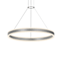 Sonneman Double Corona 32" Wide Suspension Pendant Bright Satin Aluminum