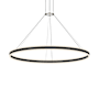 Sonneman Double Corona 59" Wide Suspension Pendant Satin Black