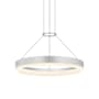 Sonneman Corona 16" Wide Suspension Pendant Bright Satin Aluminum