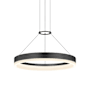 Sonneman Corona 16" Wide Suspension Pendant Satin Black