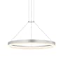 Sonneman Corona 24" Wide Suspension Pendant Bright Satin Aluminum