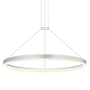 Sonneman Corona 32" Wide Suspension Pendant Bright Satin Aluminum