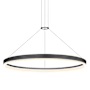 Sonneman Corona 32" Wide Suspension Pendant Satin Black