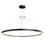 Sonneman Corona 48" Wide Suspension Pendant Satin Black