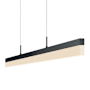 Sonneman Stiletto 44" Wide Linear LED Chandelier Satin Black