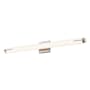 Sonneman Tubo Slim 32" LED Bath Bar with Spine Trim Satin Nickel