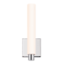 Sonneman Tubo Slim 12" LED Bath Sconce with Drum Trim Polished Chrome