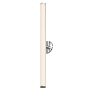 Sonneman Bauhaus Columns Single Light 32" Tall Integrated LED Bath Bar with an Etched Glass Shade - ADA Compliant Satin Chrome