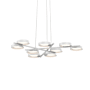 Sonneman Light Guide Ring 9 Light 48-1/4" Wide Full Sized Pendant Satin White / White Interior