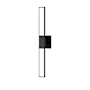 Sonneman Planes 2 Light 24-1/4" Tall Integrated LED Bath Bar with Optical Acrylic Shades - ADA Compliant Satin Black