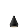 Sonneman Koma Taisho 9" Wide 1 Light Mini Pendant Satin Black