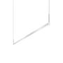 Sonneman Thin-Line 72" Wide Single Sided Integrated LED Suspension Linear Pendant - 3000K Bright Satin Aluminum