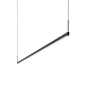 Sonneman Thin-Line 72" Wide Single Sided Integrated LED Suspension Linear Pendant - 3000K Satin Black