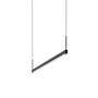 Sonneman Thin-Line 36" Wide Two Sided Integrated LED Suspension Linear Pendant - 3000K Satin Black