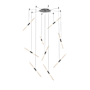 Sonneman Ballet 22" Wide Chandelier Satin Black
