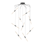 Sonneman Ballet 9 Light 21" Wide LED Abstract Multi Light Pendant Satin Black