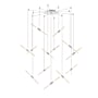 Sonneman Ballet 28" Wide Chandelier Bright Satin Aluminum