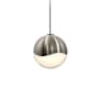 Sonneman Grapes 3" Wide LED Mini Pendant Satin Nickel