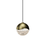 Sonneman Grapes 3" Wide LED Mini Pendant Brass