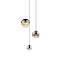 Sonneman Grapes 3 Light 9" Wide LED Suspension Multi Light Pendant Polished Chrome