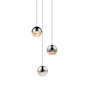 Sonneman Grapes 3 Light 8" Wide LED Suspension Multi Light Pendant Polished Chrome