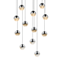 Sonneman Grapes 12 Light 16" Wide LED Suspension Multi Light Pendant Polished Chrome