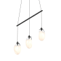 Sonneman Liquid 3 Light 36-1/2" Wide Full Sized Pendant Satin Black / White