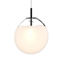 Sonneman Cantina Single Light 15" Wide Full Sized Pendant Satin Black / White