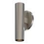 Sonneman ALC Single Light 7" Tall LED Outdoor Wall Sconce Satin Nickel / Bezel Trim