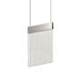 Sonneman V Panels 9" Wide Suspension Mini Pendant Polished Chrome / Clear