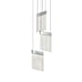 Sonneman V Panels 9" Wide Suspension Multi Light Pendant Polished Chrome / Clear