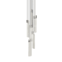 Sonneman V Panels 7" Wide Suspension Multi Light Pendant Polished Chrome / Clear