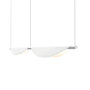 Sonneman Tela 79" Wide LED Linear Chandelier Satin White