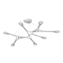 Sonneman Abstraction 9 Light 40" Wide LED Abstract Pendant Bright Satin Aluminum