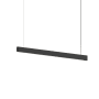 Sonneman Lithe 48" Wide Suspension Linear Pendant Textured Black