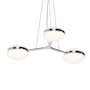 Sonneman Pillows 6 Light 36" Wide LED Suspension Pendant Polished Chrome