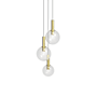 Sonneman Bubbles 3 Light 20" Wide Multi Light Pendant Satin Brass