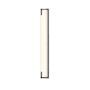 Sonneman New Edge Single Light 32" Tall Integrated LED Bath Bar with an Etched Glass Shade - ADA Compliant Satin Black