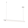 Sonneman Keel 44" Wide Linear Pendant Satin White