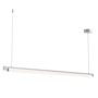 Sonneman Keel 60" Wide Linear Pendant Bright Satin Aluminum
