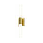 Sonneman 2 Light 24" Tall LED Bathroom Sconce Satin Brass