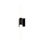 Sonneman 2 Light 24" Tall LED Bathroom Sconce Black Brass